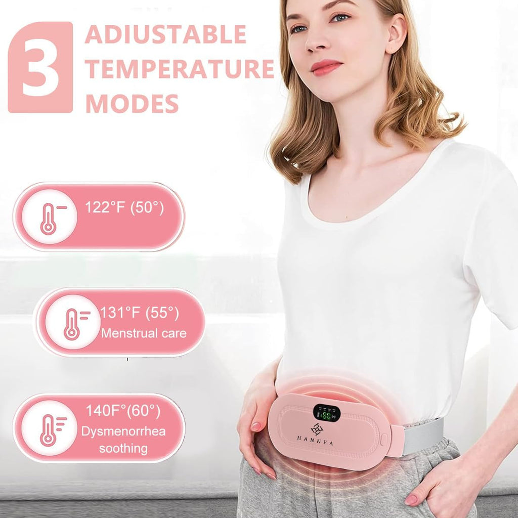 Period Pain Cramp Relief Belt - Portable Menstrual Heating Pad
